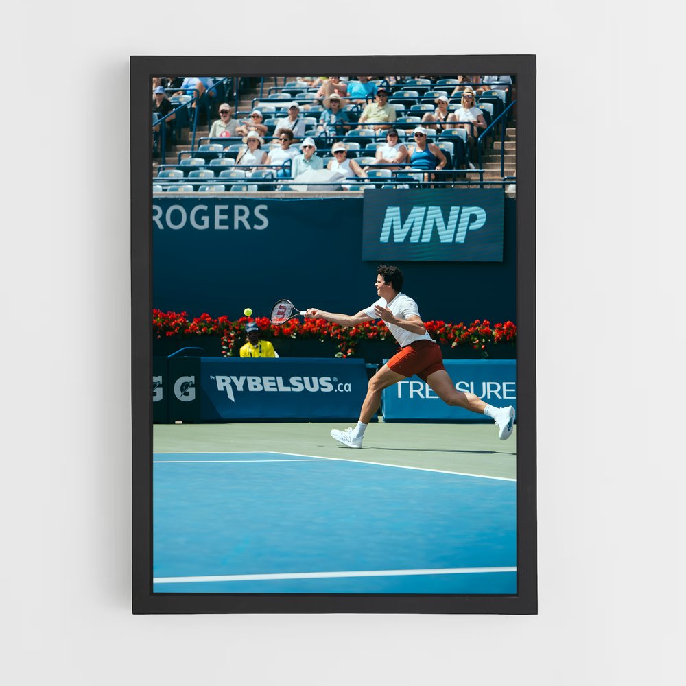 Poster Swing de Raonic – affiche Tennis (vue 2)